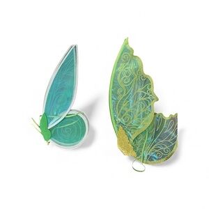 SHEIN Green & Gold Fairy Wings – Tinkerbell Costume Accessory (OS)